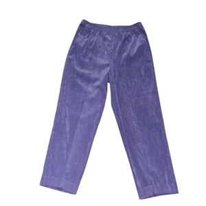 Vintage Nordstrom Purple Wide-Leg Velour Pants